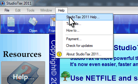 StudioTax - Help